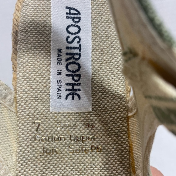 Apostrophe || Woman’s striped espadrilles size 7 - Picture 8 of 9
